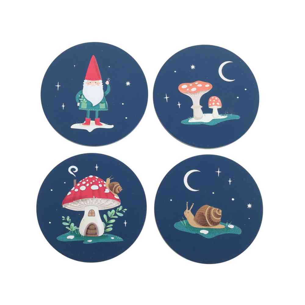 Something Different - Gnome Sweet Gnome Onderzetter Set - Blauw